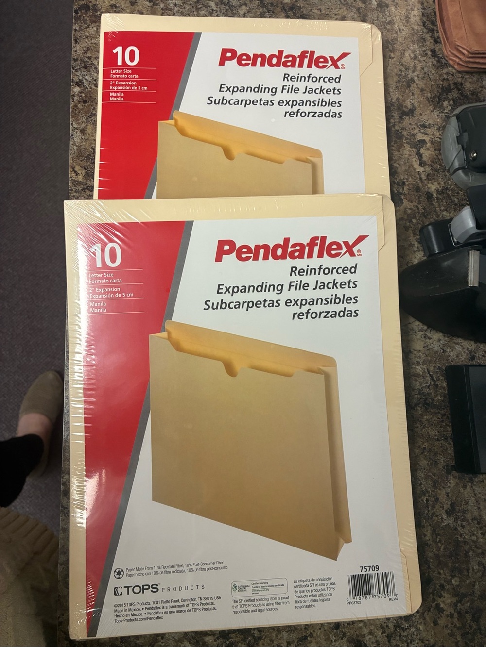 Pendaflex Reinforced Expanding File Jackets - Manila